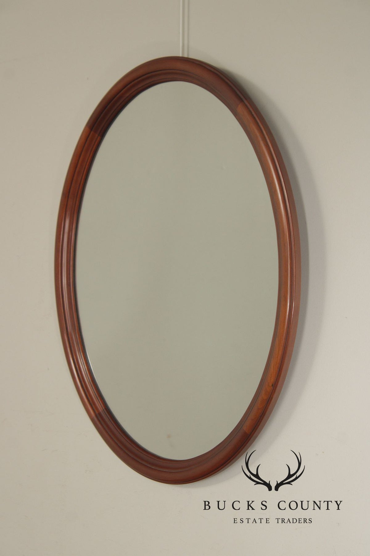 Henkel Harris Oval Cherry Wall Mirror