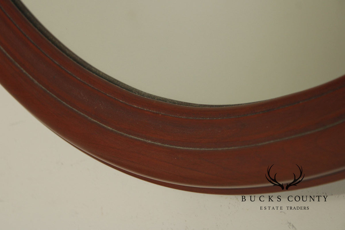 Henkel Harris Oval Cherry Wall Mirror