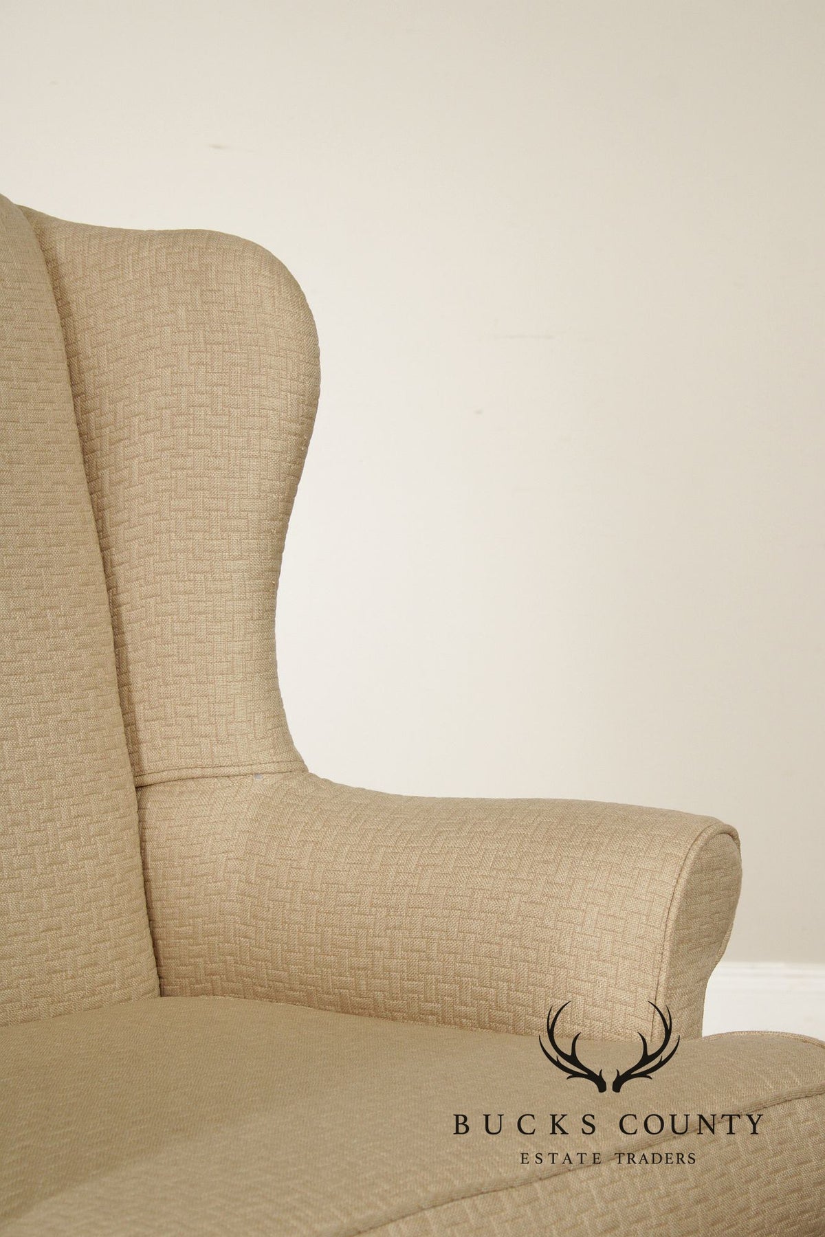 Queen Anne Style Pair of Mahogany Wing Chairs
