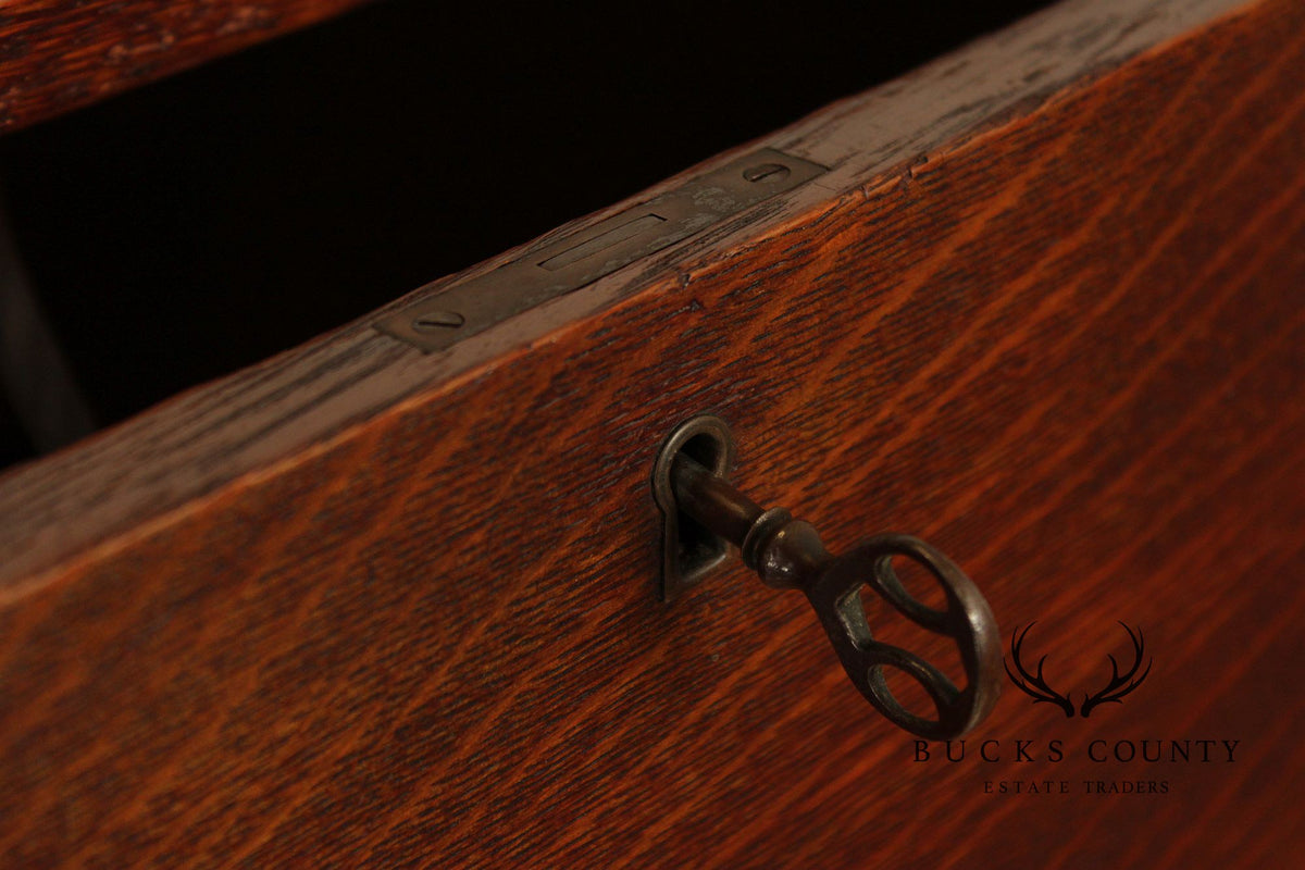 Lifetime Antique Mission Oak Drop Front Secretary Desk