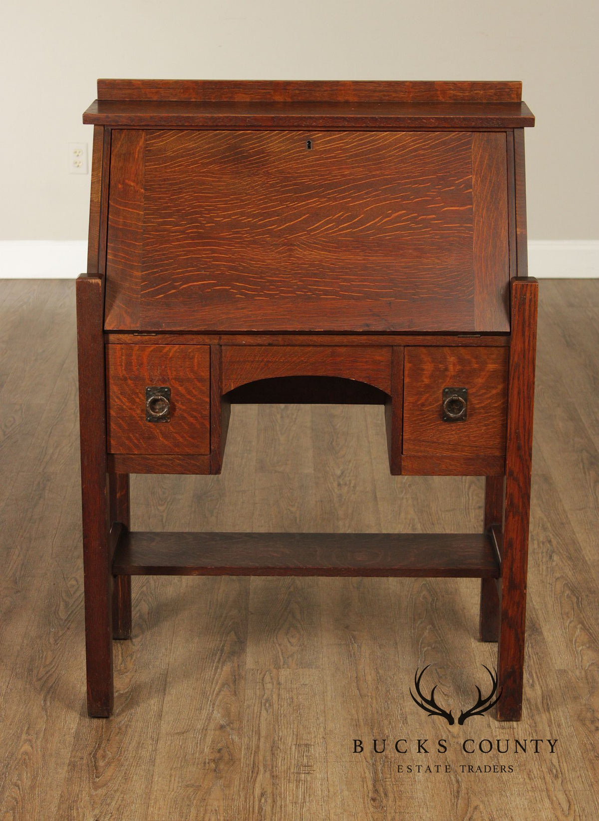 Lifetime Antique Mission Oak Drop Front Secretary Desk