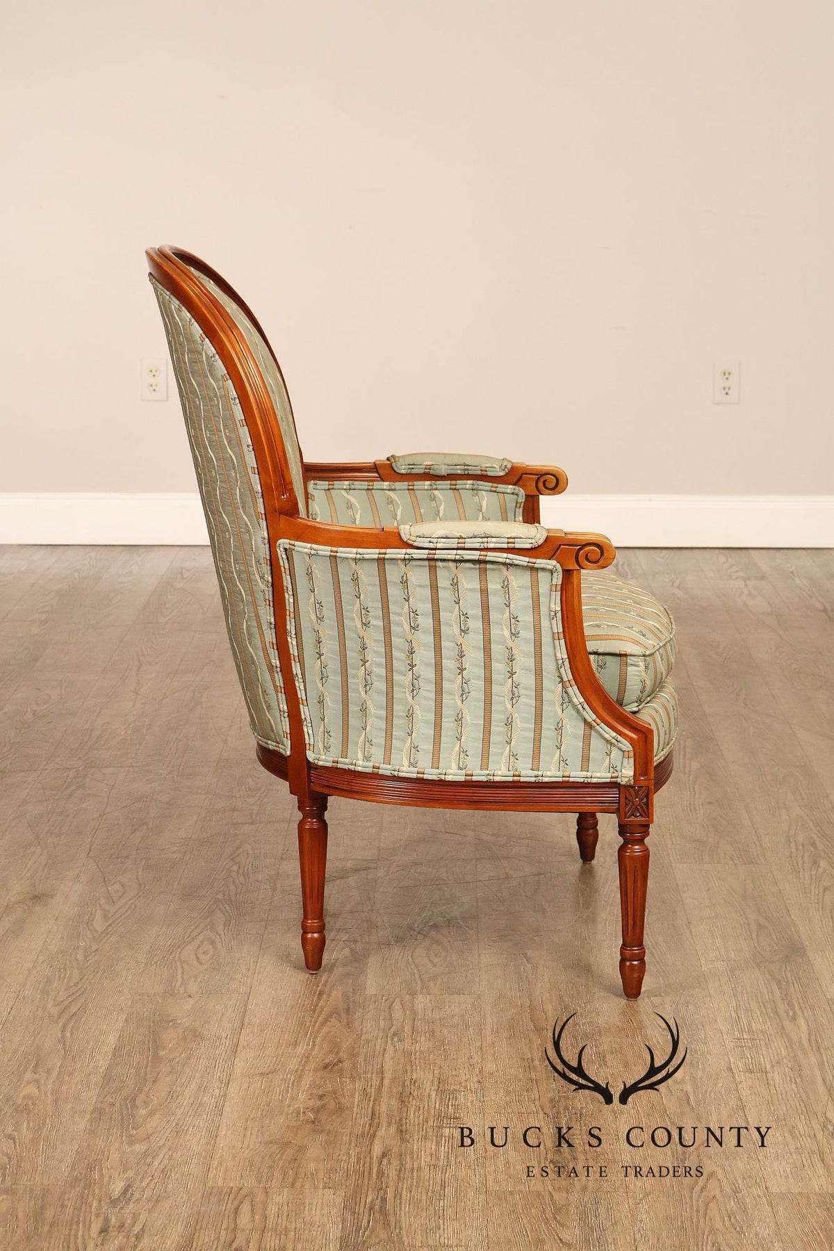 Harris Marcus French Louis XVI Style Pair of Bergere Armchairs