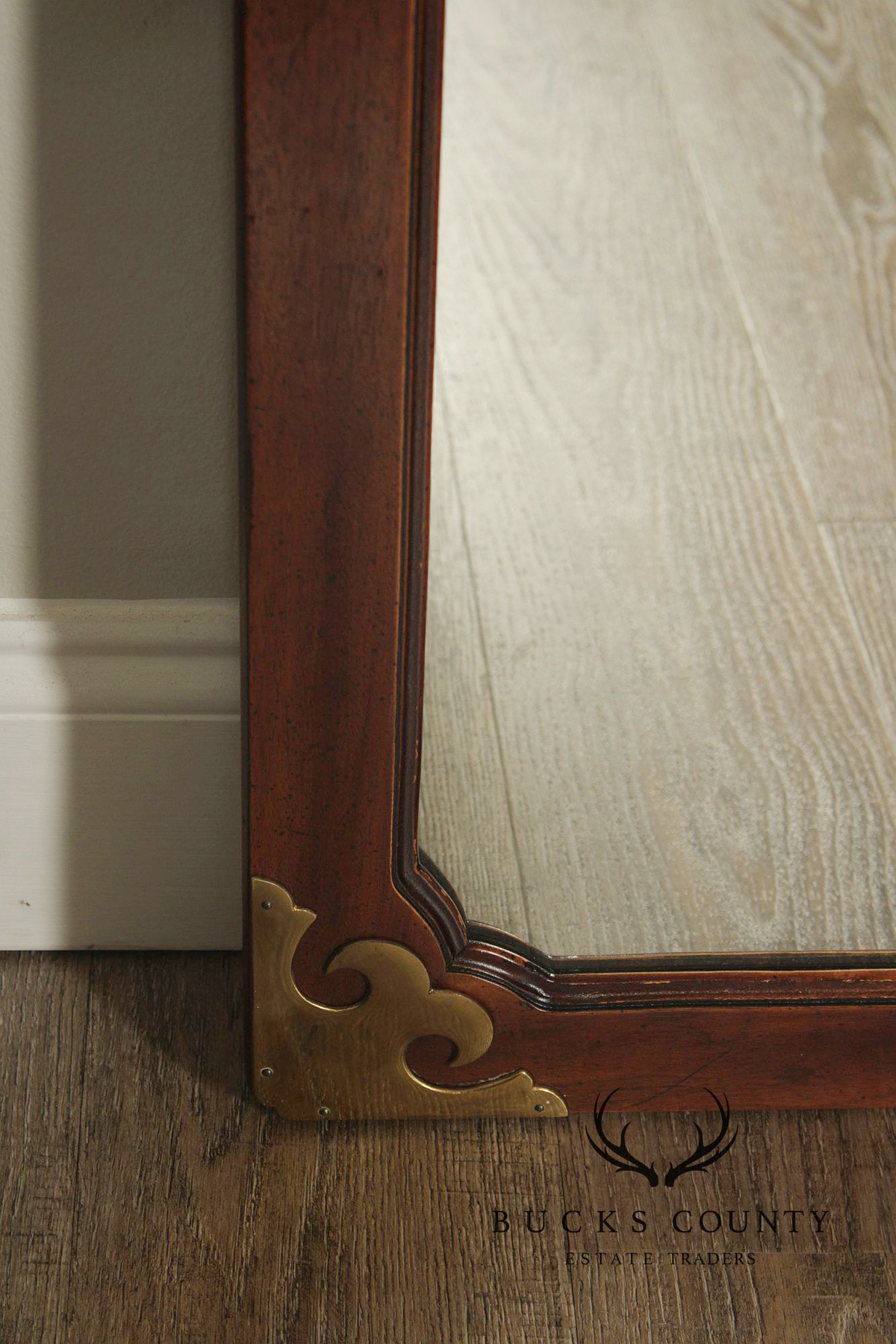 Henredon Chinoiserie Mahogany Wall Mirror