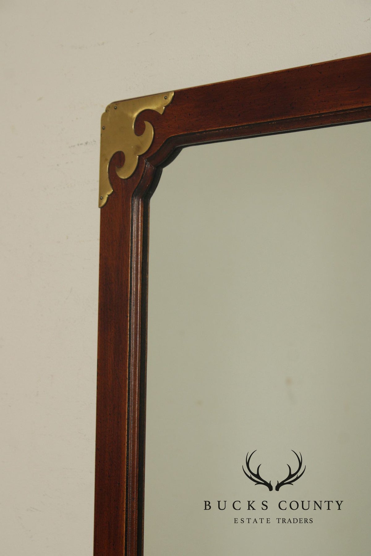 Henredon Chinoiserie Mahogany Wall Mirror