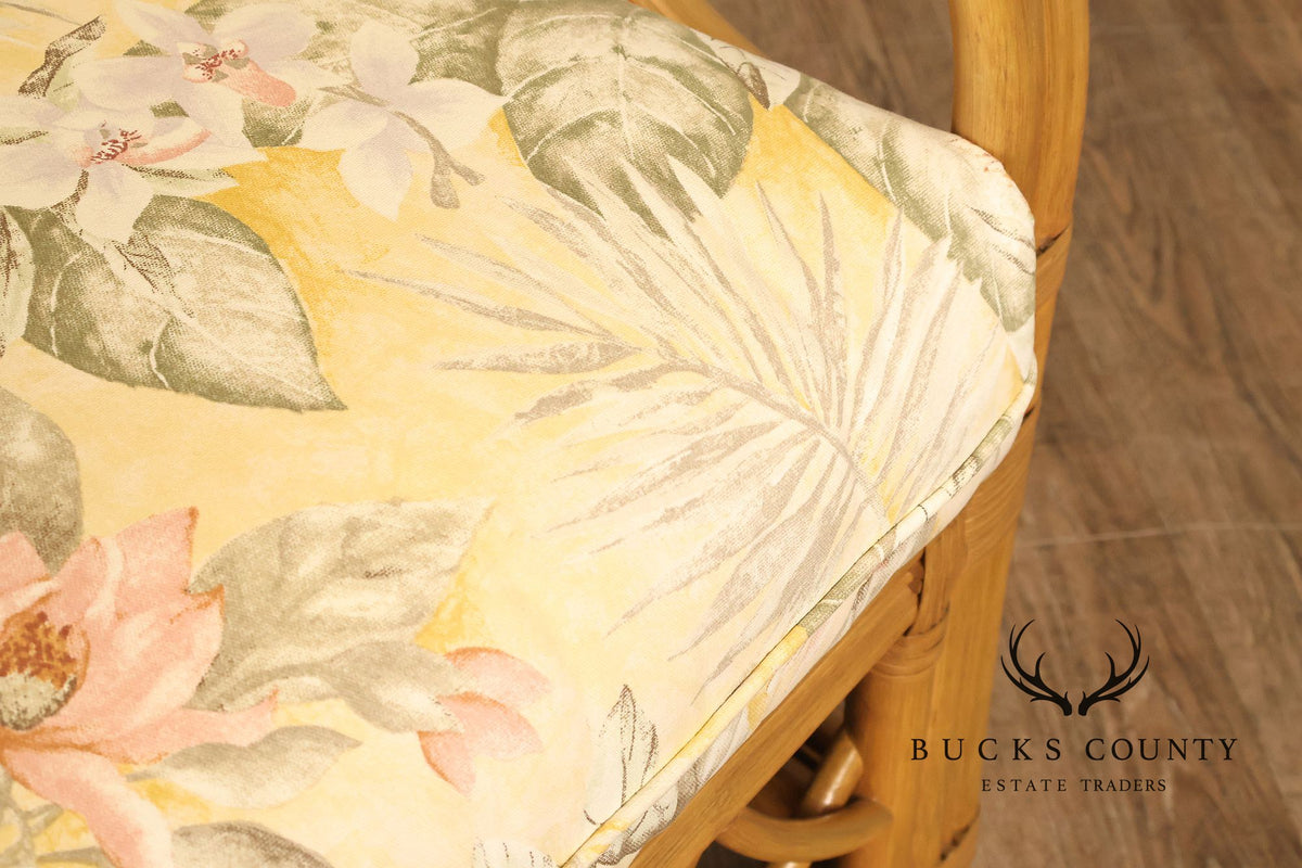 TradeWinds Rattan Sofa With Upholstered Cushions
