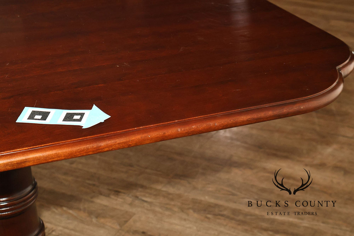 Statton Cherry Double Pedestal Dining Table