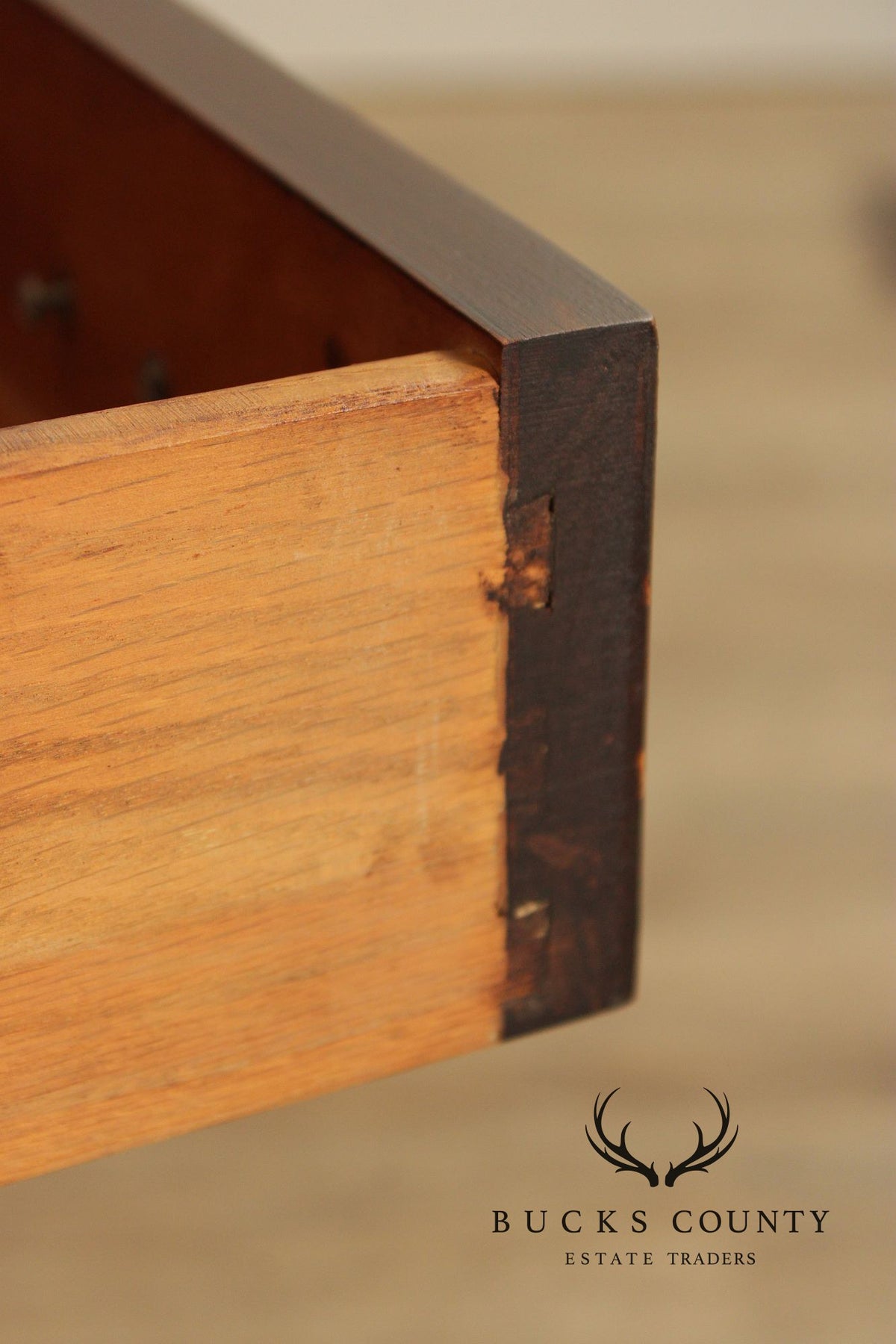 1940's Federal Style Mahogany Carlton House Desk With Tambour Doors