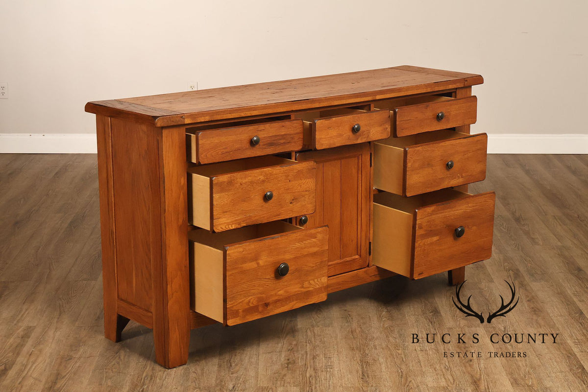 Broyhill Attic Heirlooms Country Style Oak Dresser