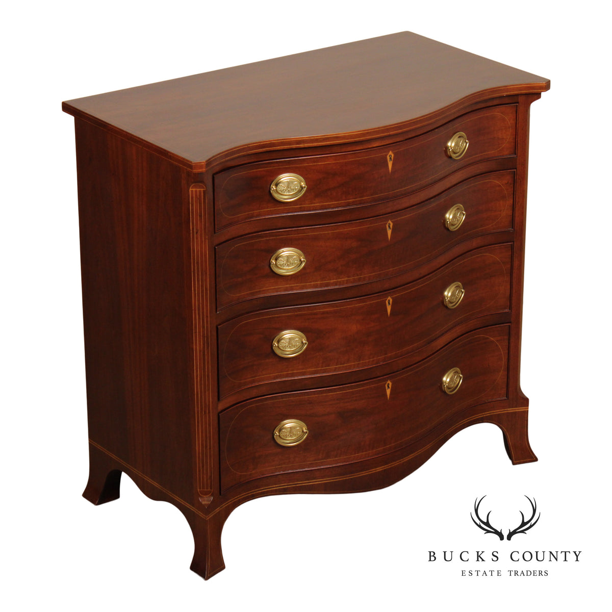 Baker Williamsburg Reproduction Mahogany Chest of Drawers