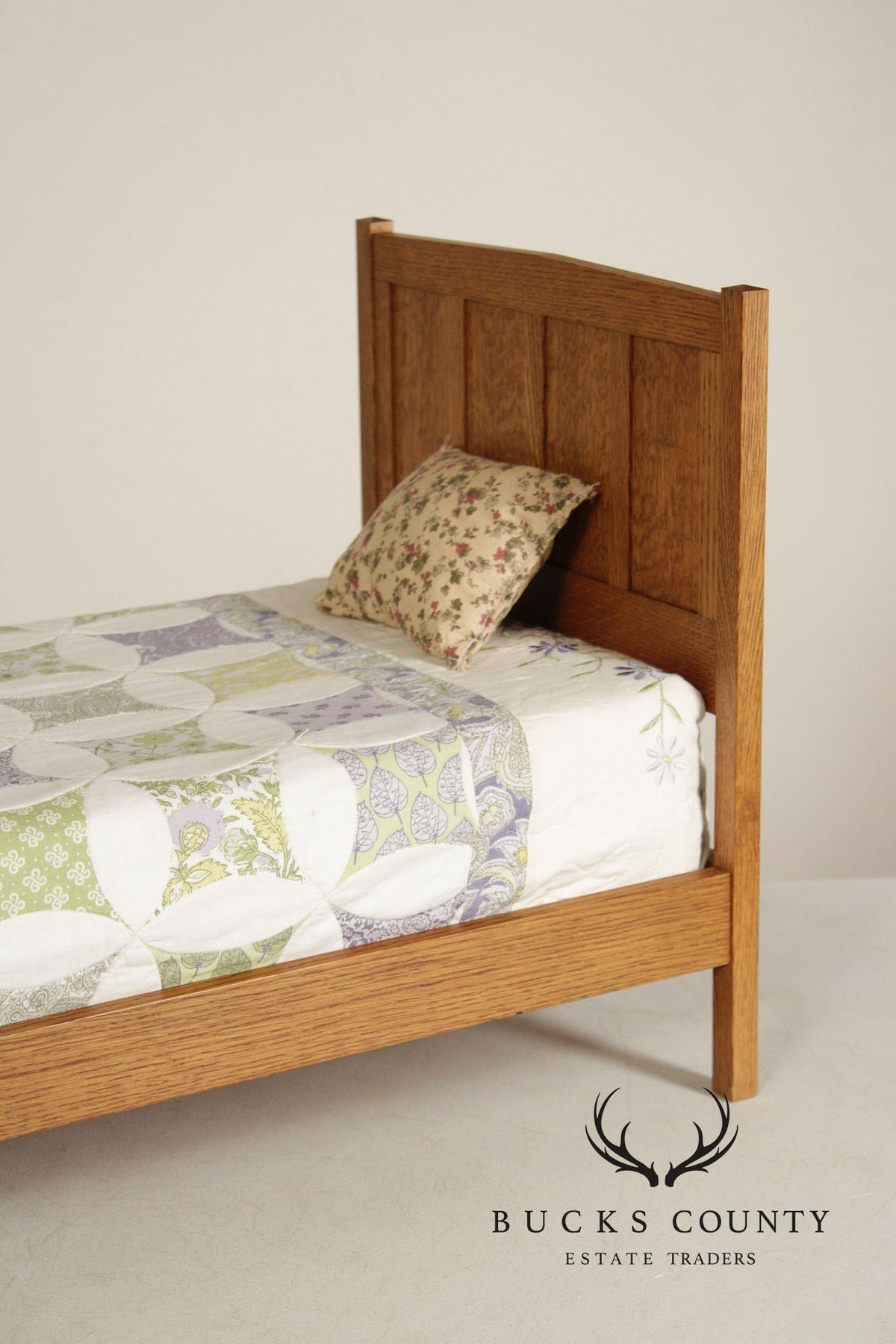 Stickley T.C. Timber Mission Oak Doll Furniture Collection Miniature Bed & Wardrobe Set