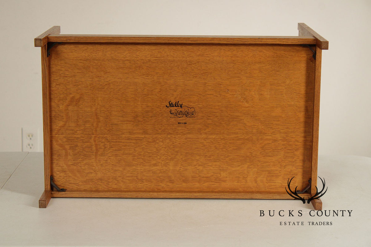 Stickley T.C. Timber Mission Oak Doll Furniture Collection Miniature Bed & Wardrobe Set