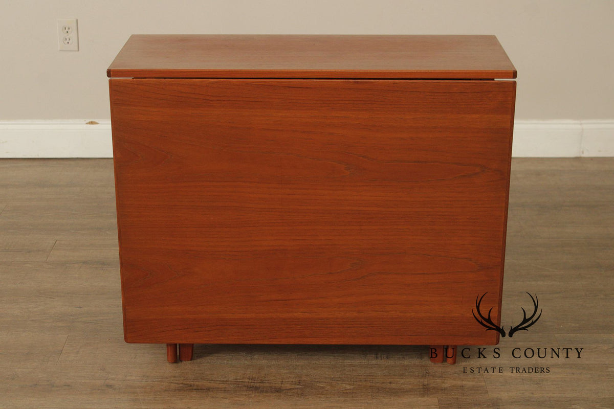 Kleppe Møbelfabrik Danish Modern Teak Drop-Leaf Dining Table