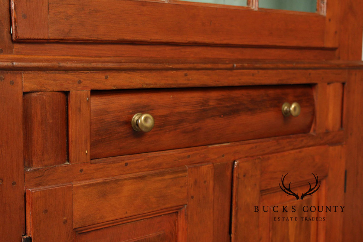 Antique Softwood Corner Cupboard