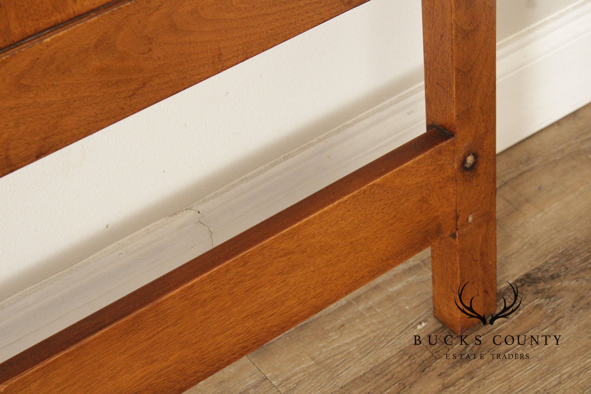 John Stuart Mid Century Modern Walnut Queen Headboard