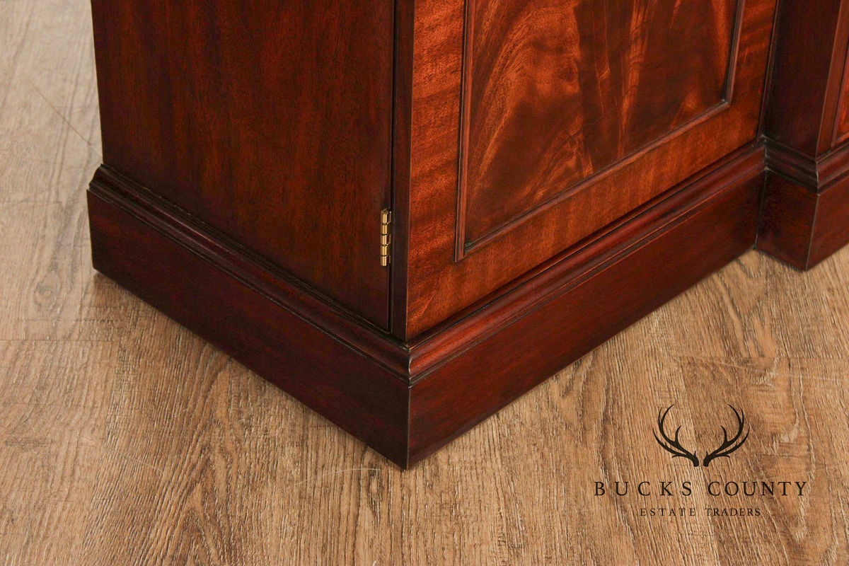 Henkel Harris Georgian Style Large Mahogany Breakfront