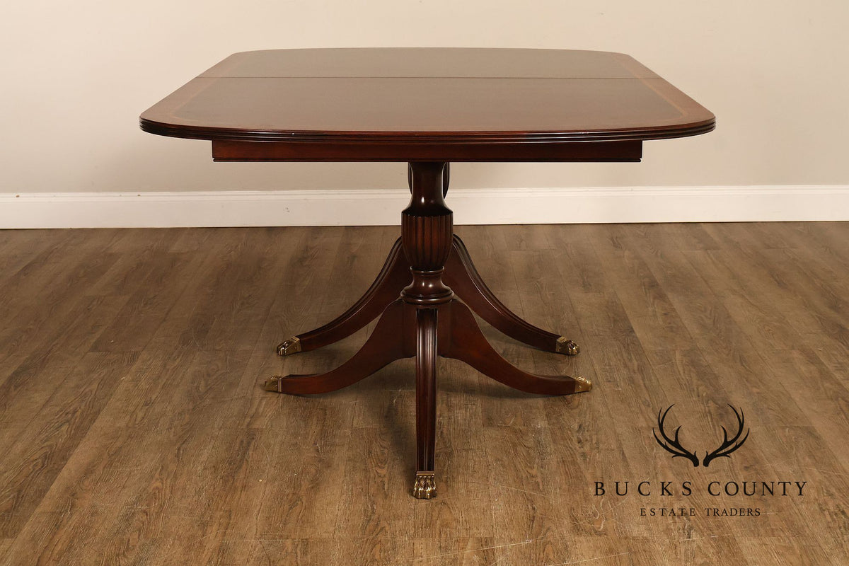 Henkel Harris Mahogany Double Pedestal Dining Table