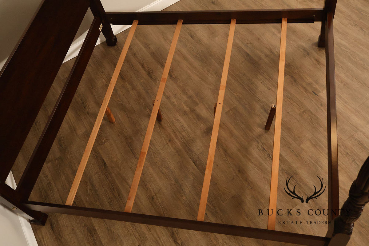 Ethan Allen 'Georgian Court' King Cherry Poster Bed