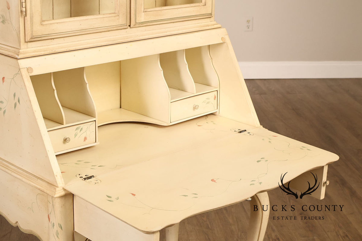 Ethan Allen Country French Painted Secretary Desk
