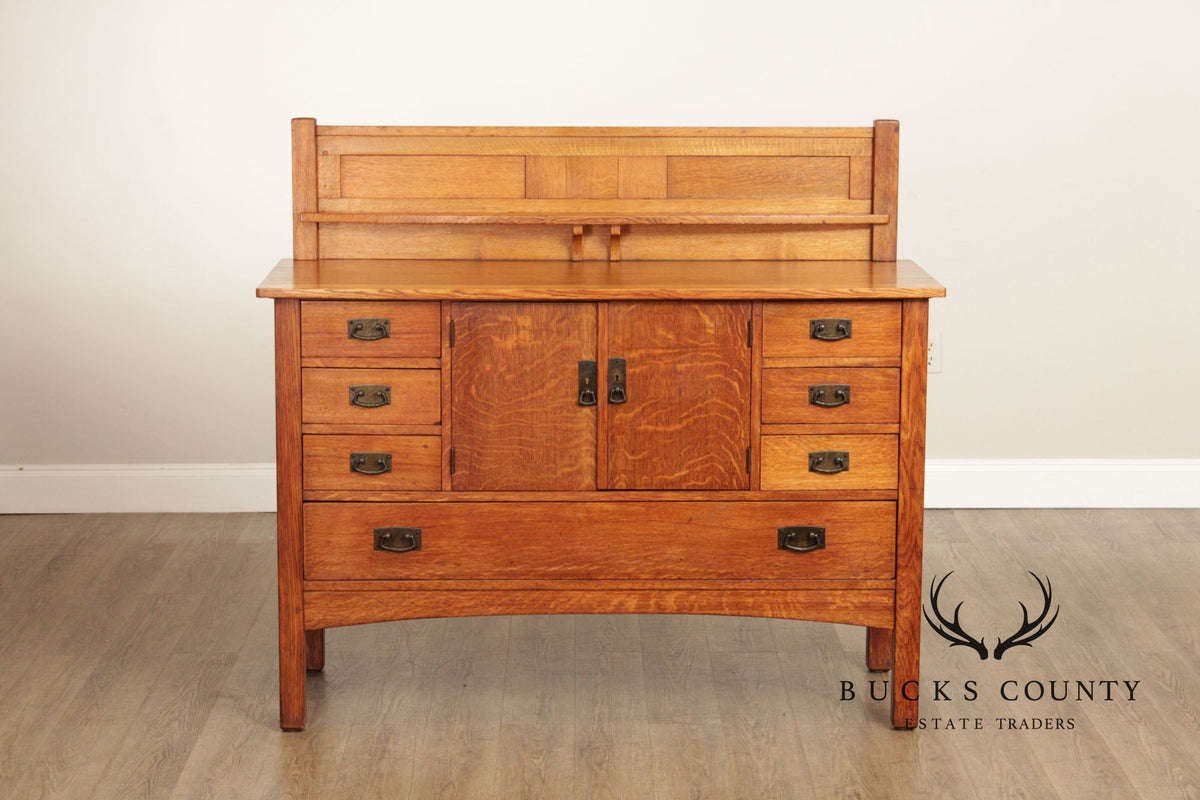 L. & J.G. Stickley Antique Mission Oak Sideboard