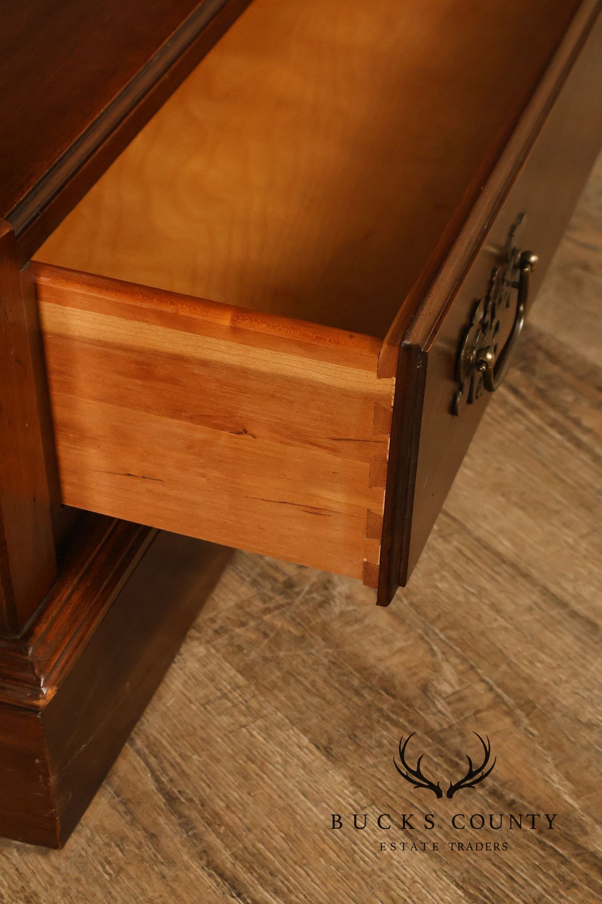 Ethan Allen 'Georgian Court' Faux Bamboo Etagere