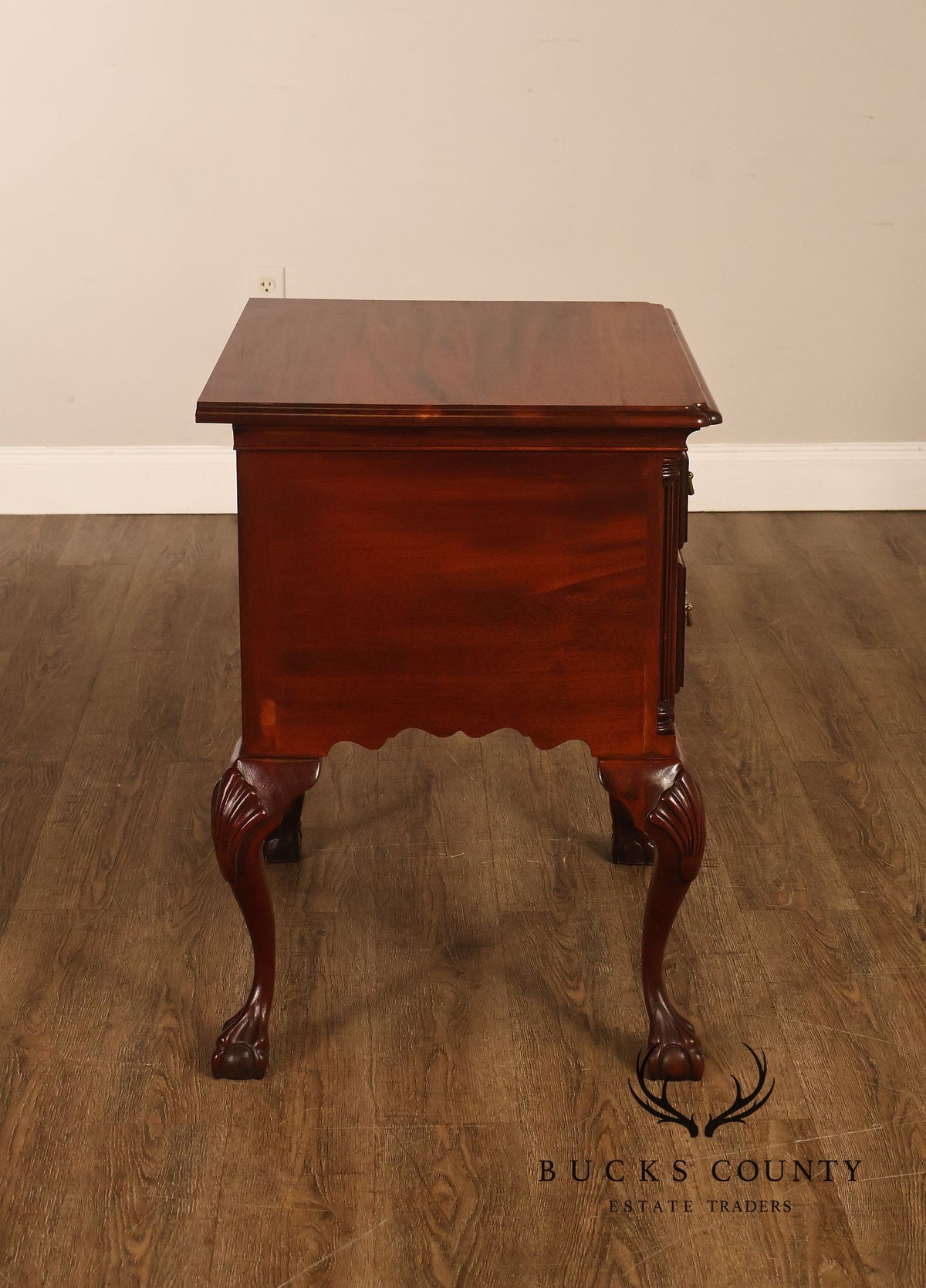 Chippendale Style Bench Made Carved Mahogany Lowboy