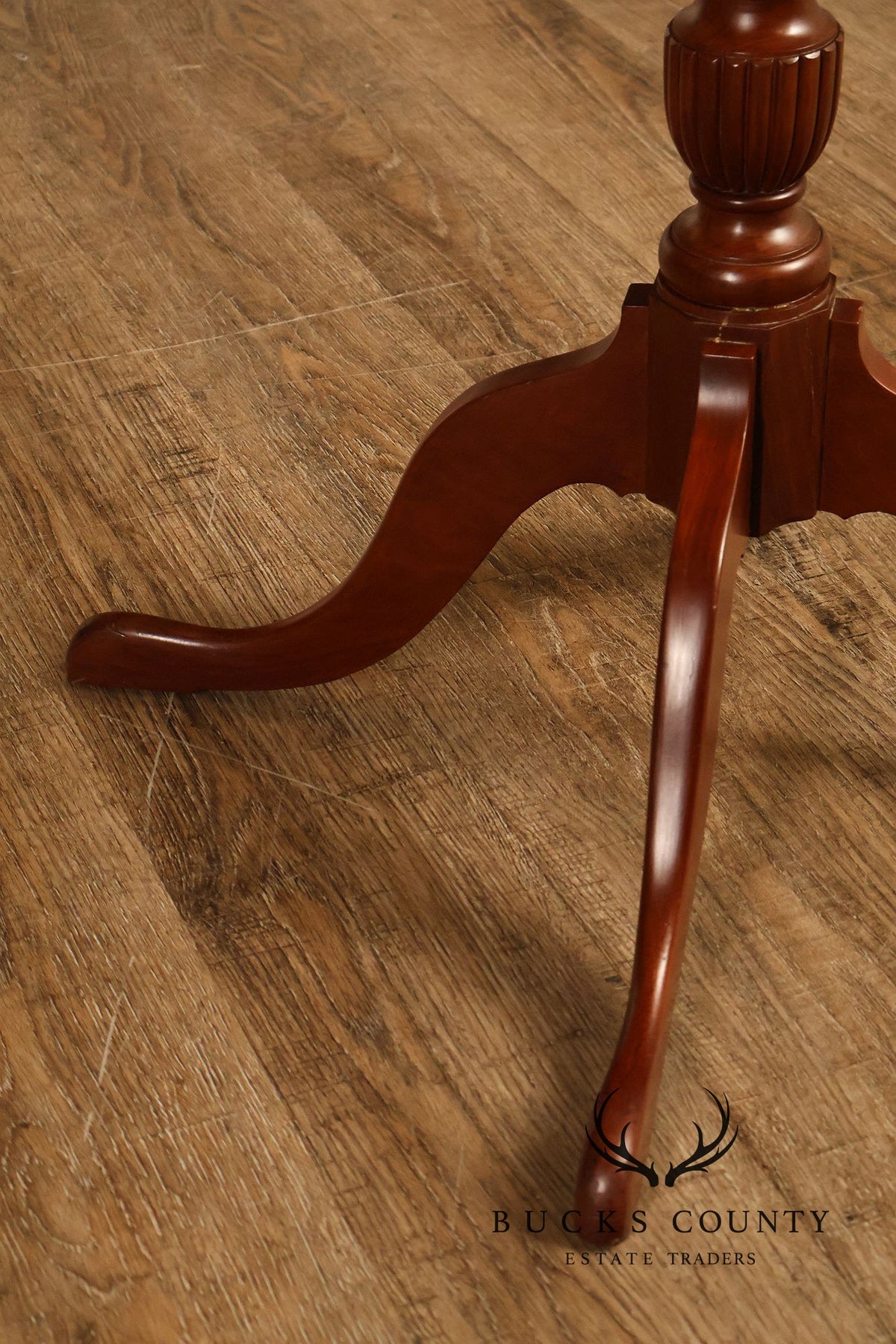 The Hillcrafters Guild Solid Cherry Tilt Top Tea Table