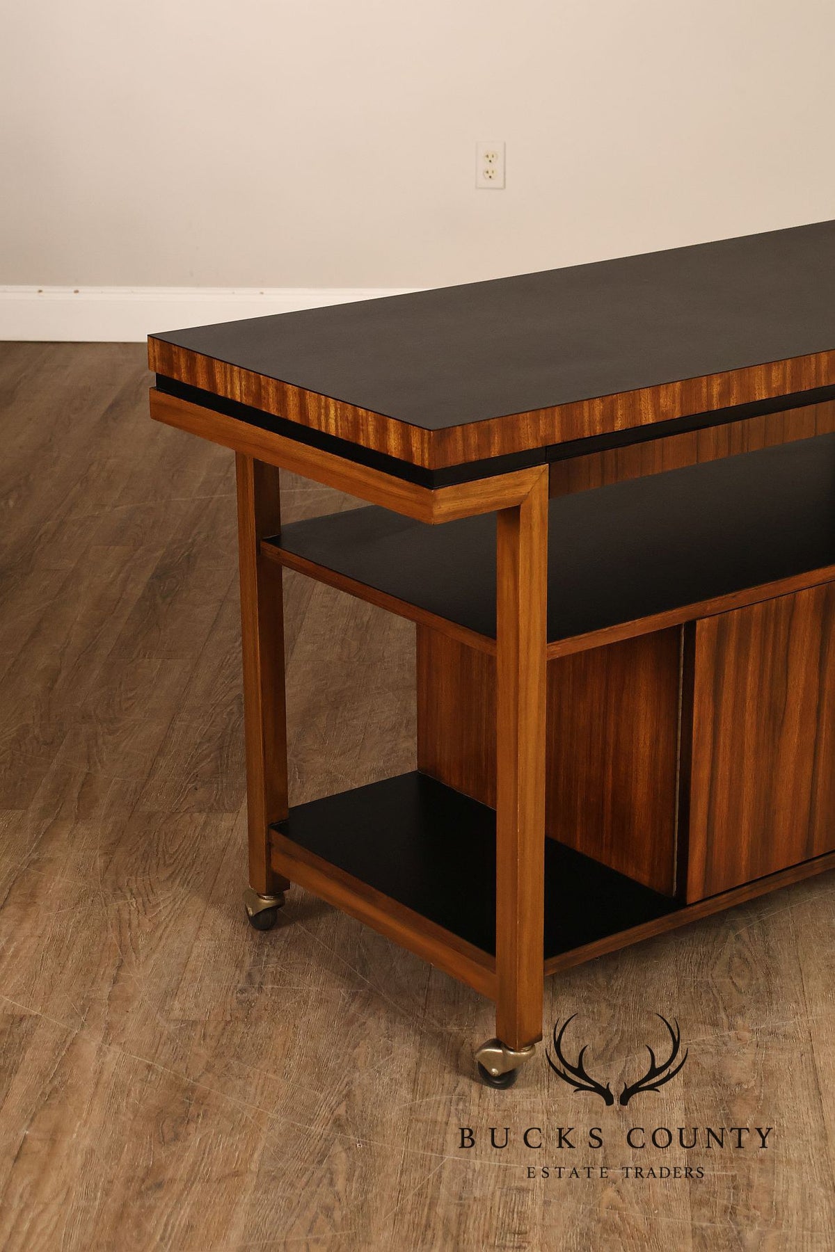 Mid Century Modern Rosewood Server Bar Cart