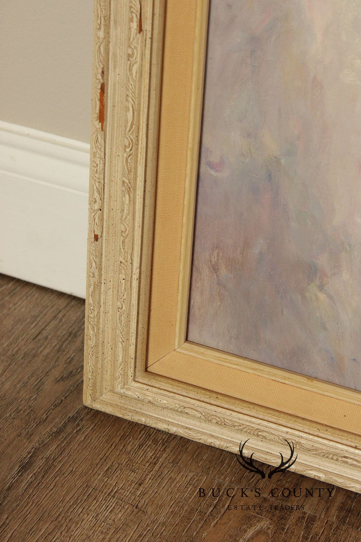 Rino Viana Framed Oil Painting Seated Ballerina Figure Study