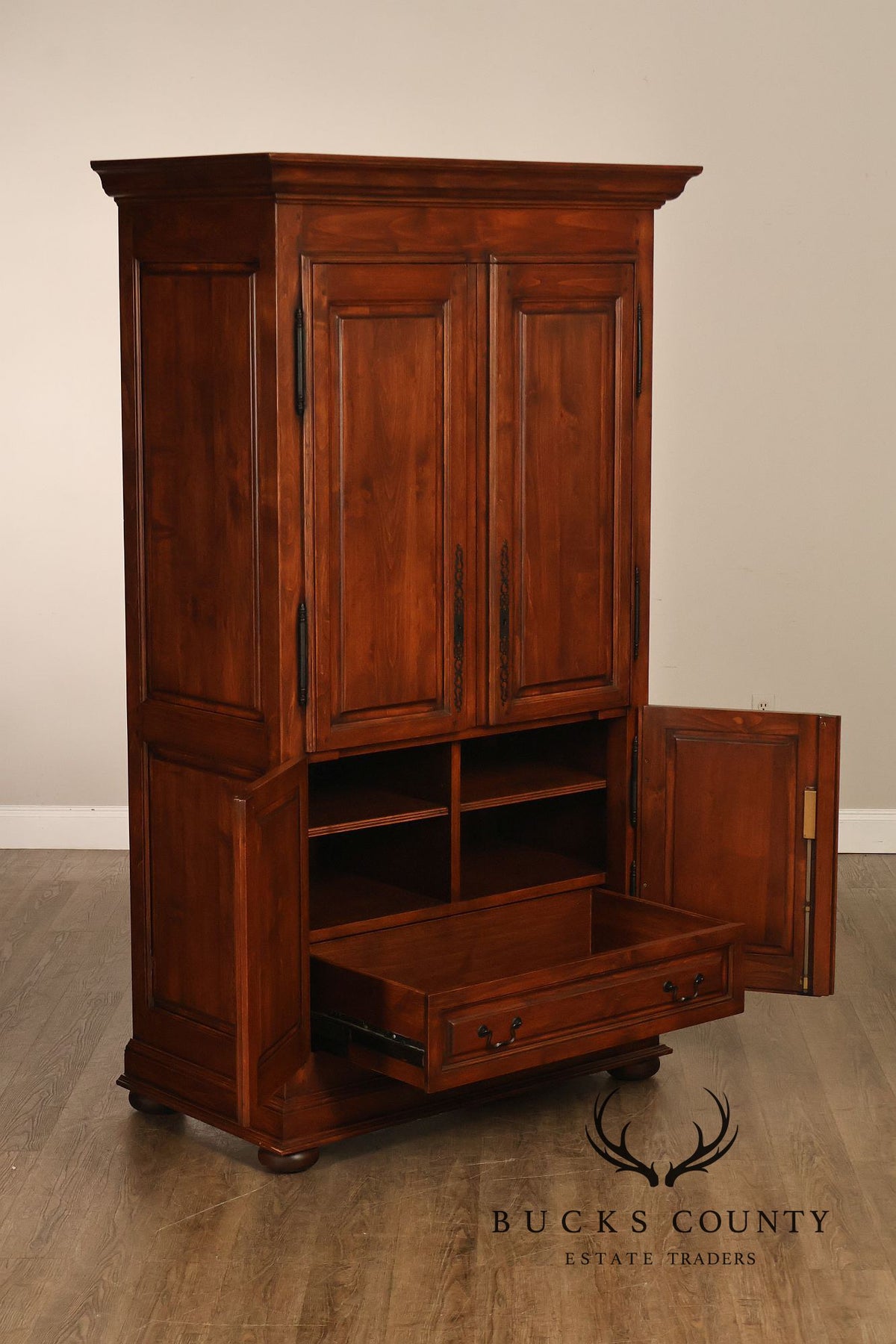 Traditional Entertainment Armoire Media Cabinet