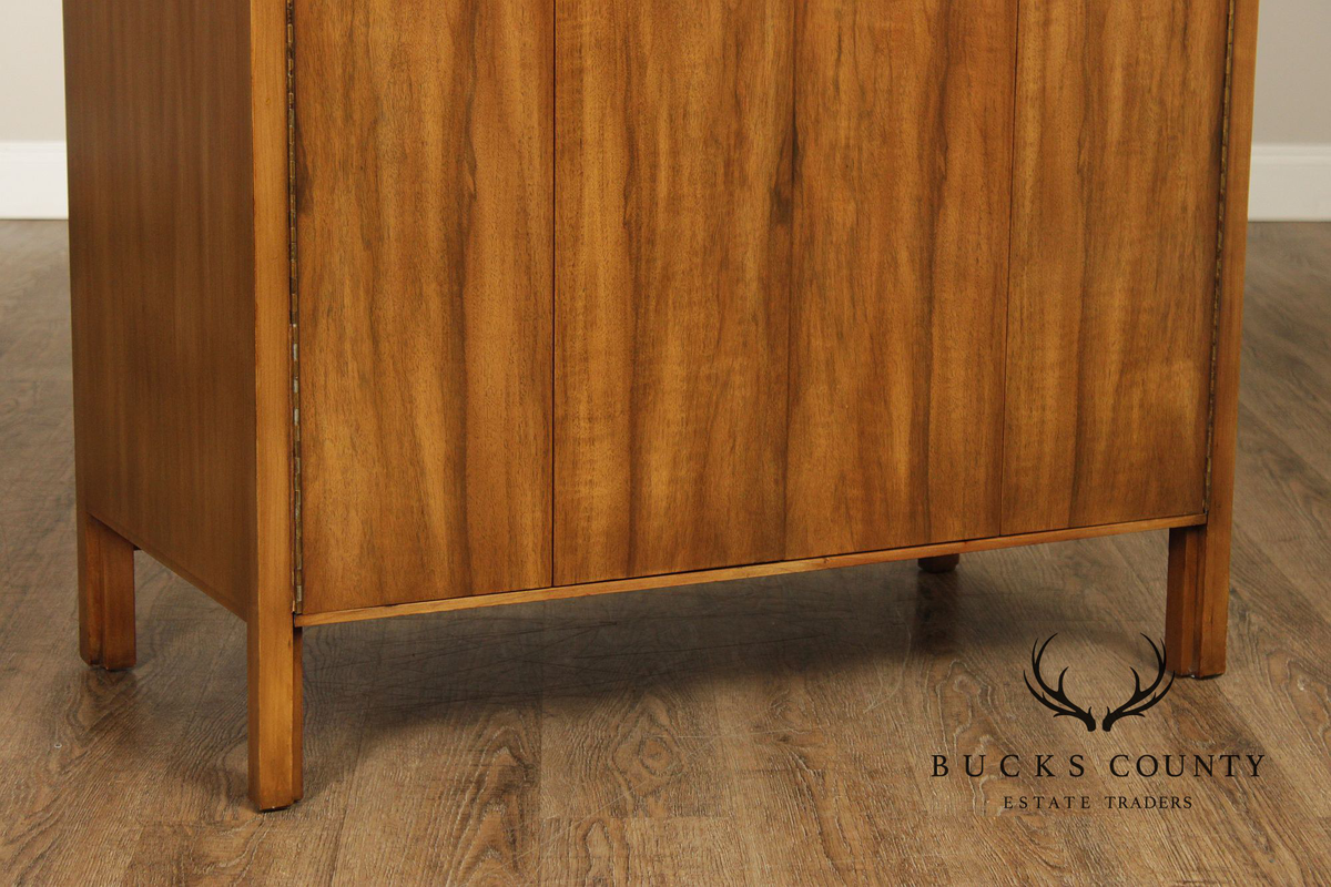 Widdicomb Mid-Century Modern Walnut & Burl Gentleman’s Chest