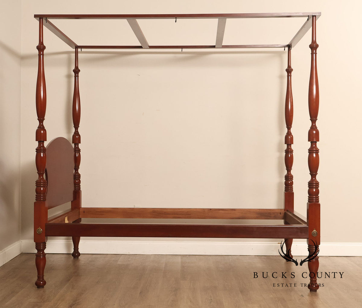 Andersen & Stauffer Sheraton Style Cherry Full Size Tall Post Canopy Bed