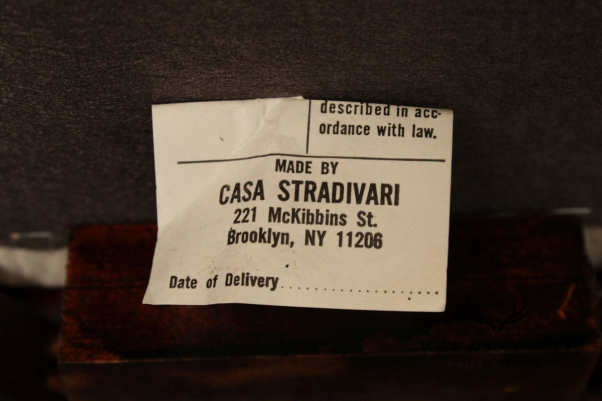 Casa Stradivari Painted Hepplewhite Style Shield Back Pair Of Armchairs