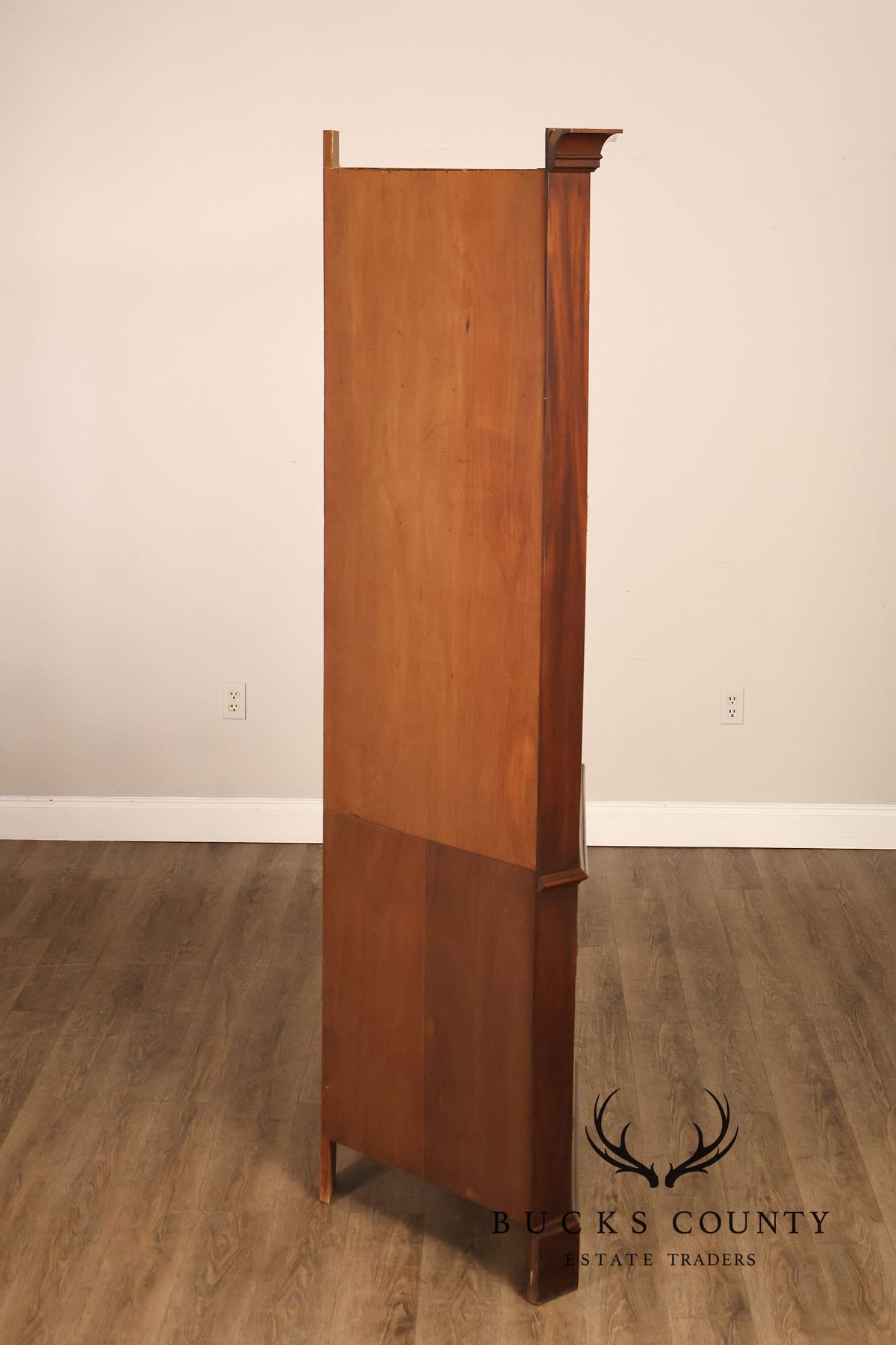 Henkel Harris Solid Mahogany Federal Style Corner Cabinet