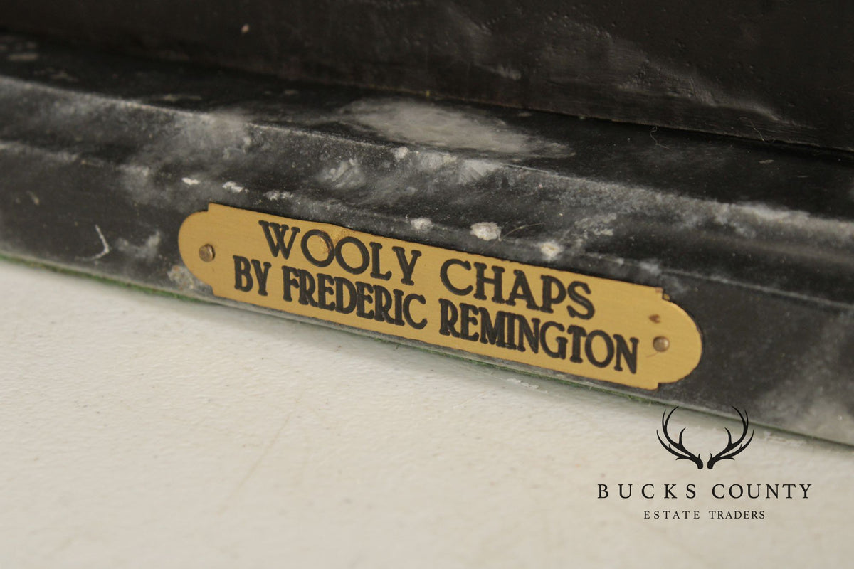 Frederic Remington Bronze Statue, 'Wooly Chaps'