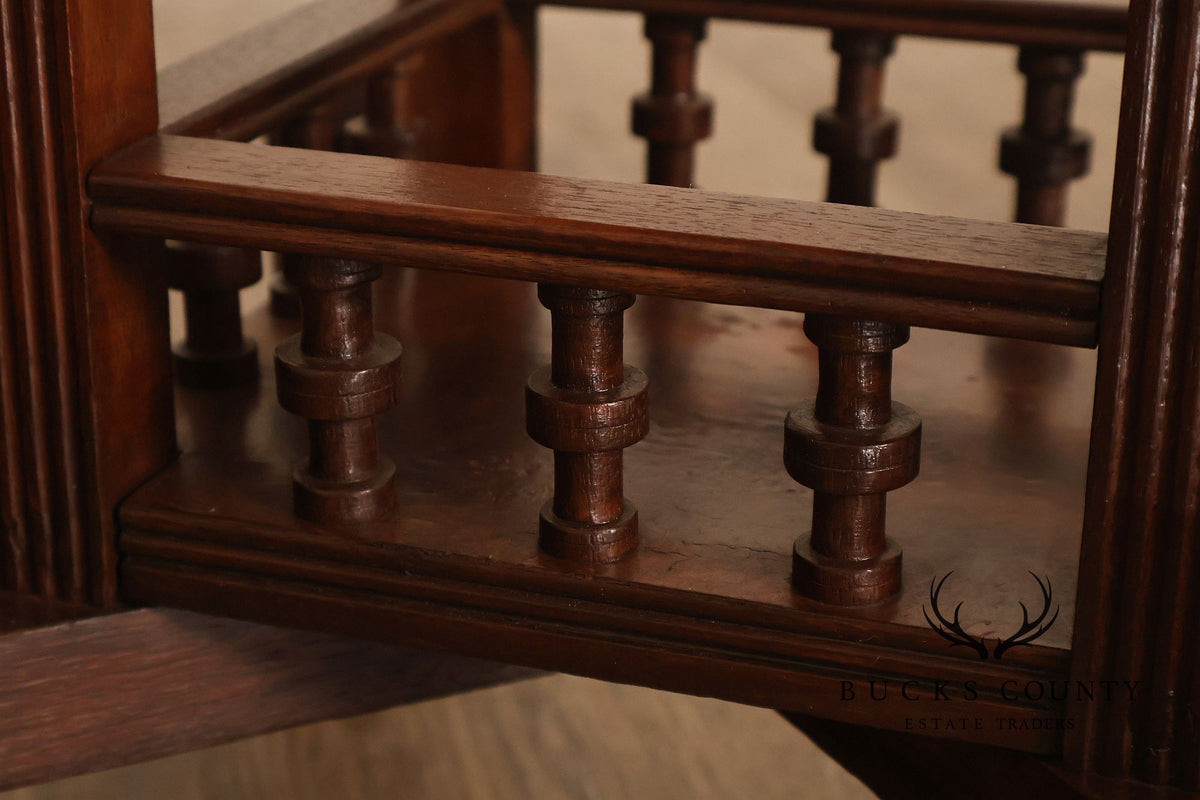 Victorian Eastlake Carved Walnut Plant Stand