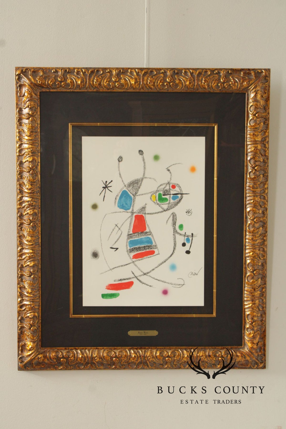 Joan Miró Framed Lithograph, 'Maravillas 8'
