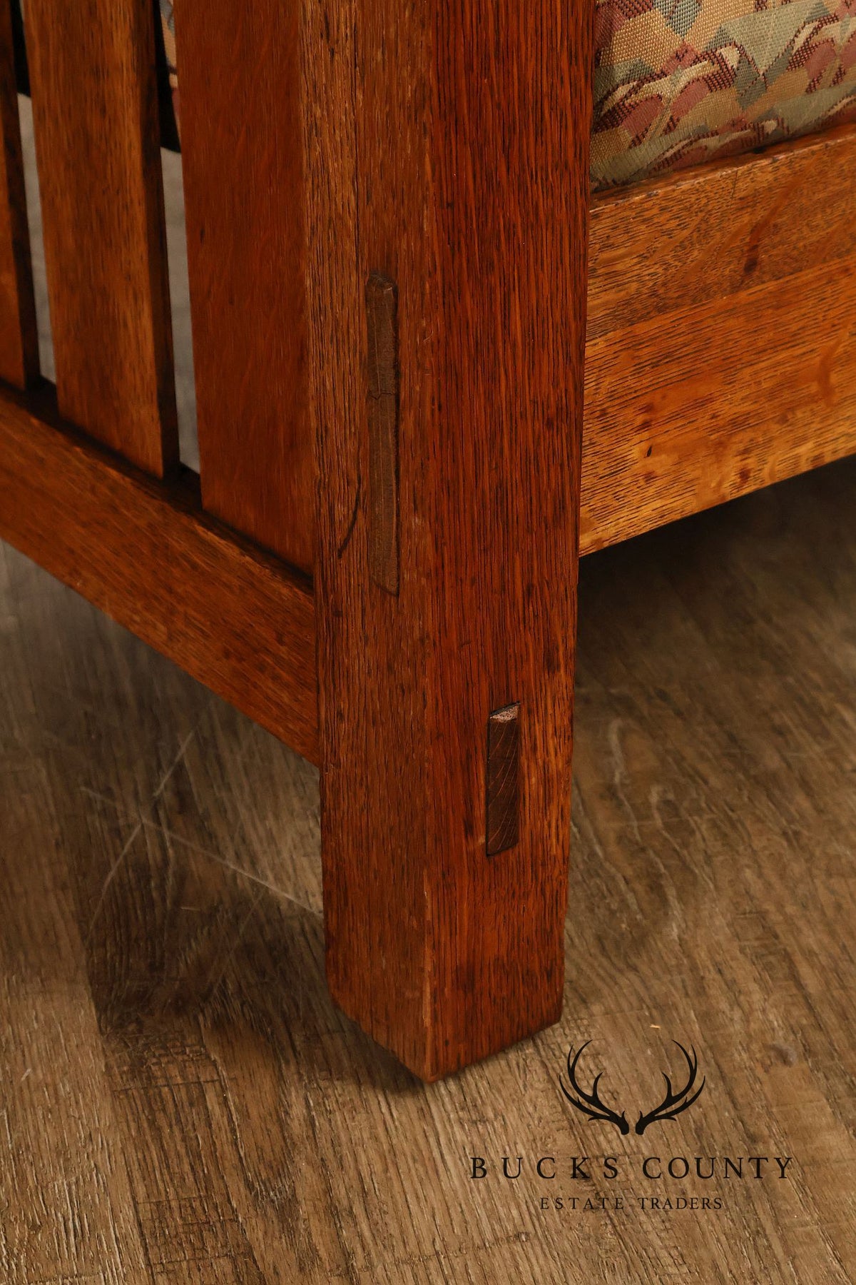 Antique L. & J.G. Stickley No. 497 Arts And Crafts Mission Oak Morris Chair