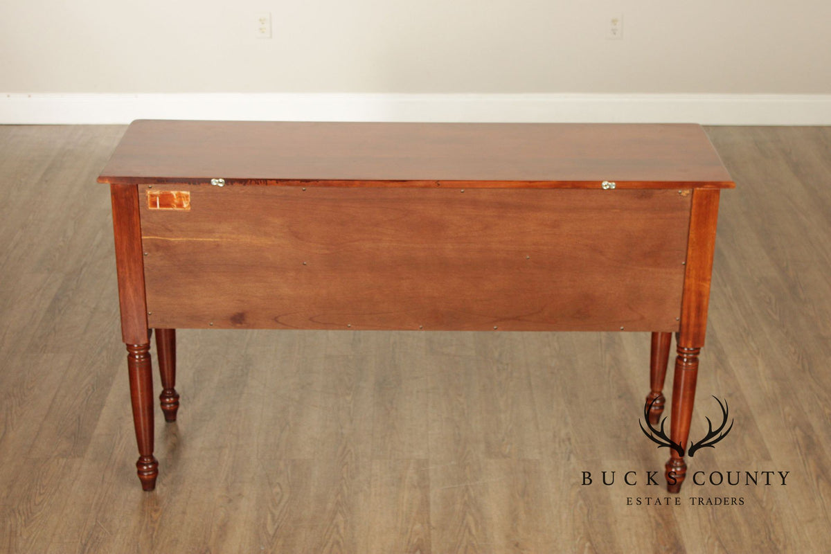 NICHOLS & STONE MAPLE SERVER SIDEBOARD WITH FLUTED LEGS