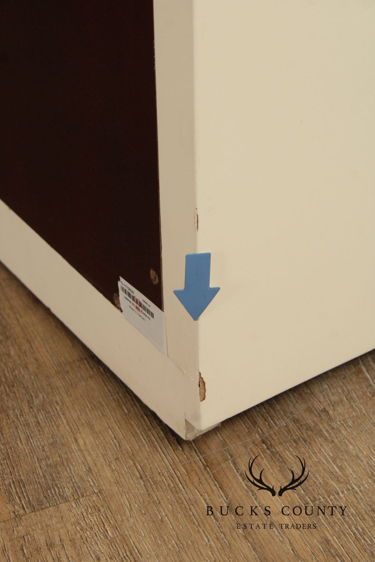 Modern White Lacquer Dry Bar Cabinet With Hidden Mahogany Interior And Rotating Shelves