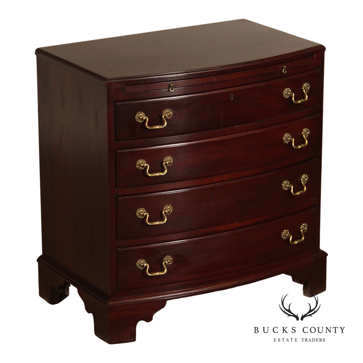 Link-Taylor Georgian Mahogany Bachelor's Chest Nightstand