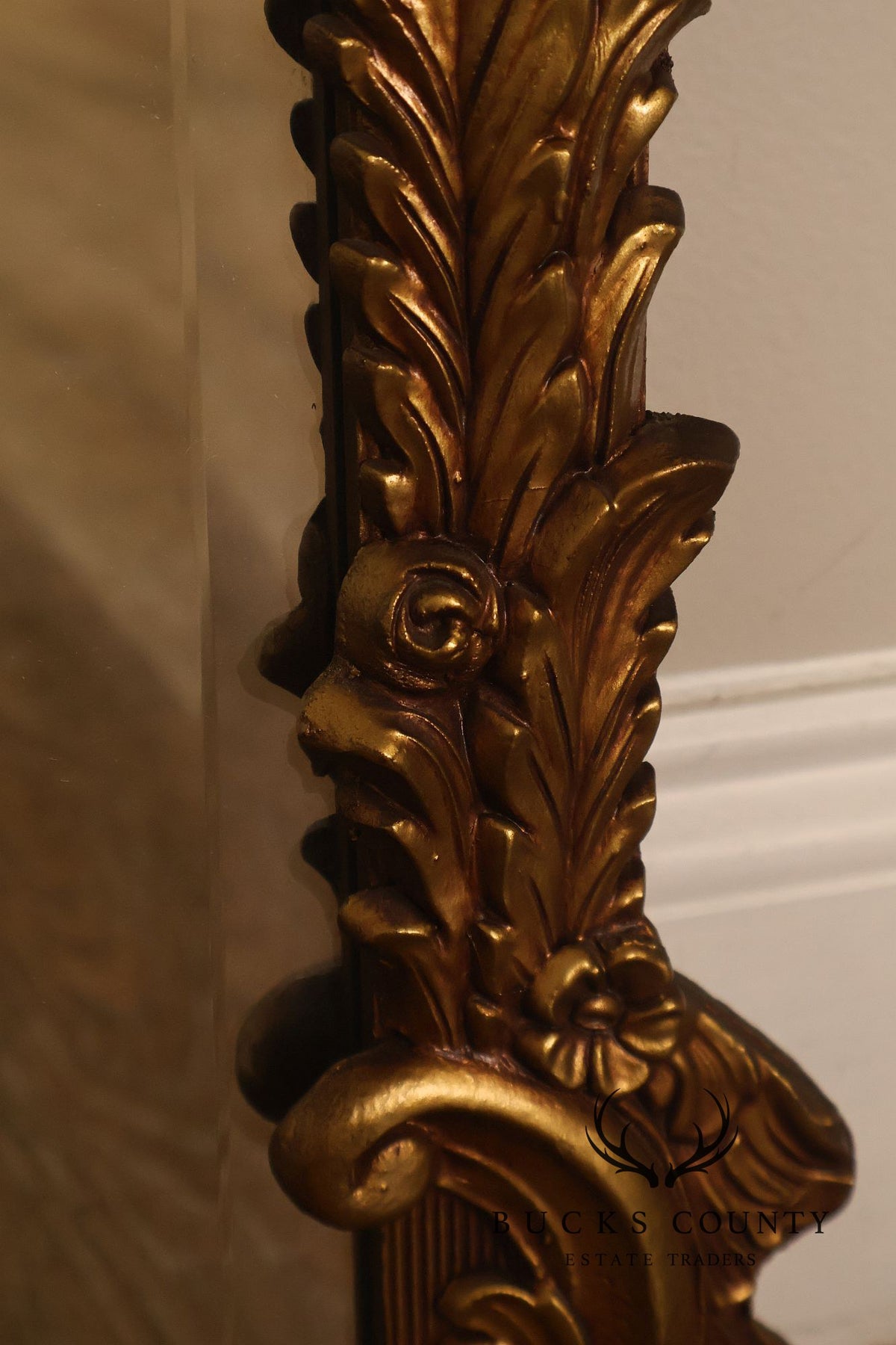 Rococo Revival Giltwood Beveled Wall Mirror