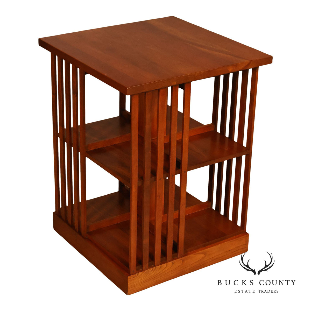 Stickley Mission Collection Harvey Ellis Cherry Revolving Bookcase