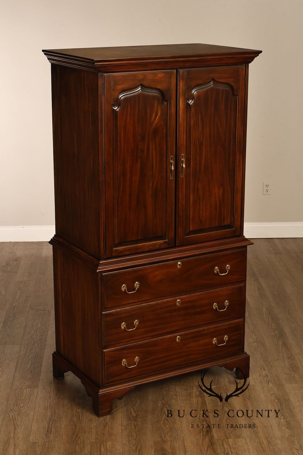 Harden Chippendale Style Cherry Armoire