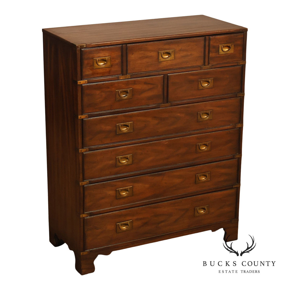Heritage Campaign Style Tall Chest of Drawers