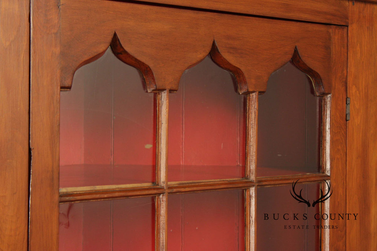 Antique American Pine Corner Cabinet