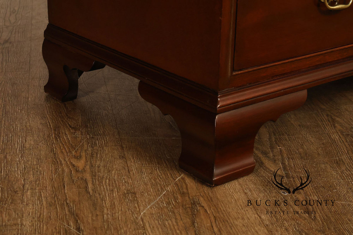 Baker Chippendale Style Mahogany Chest On Chest Highboy