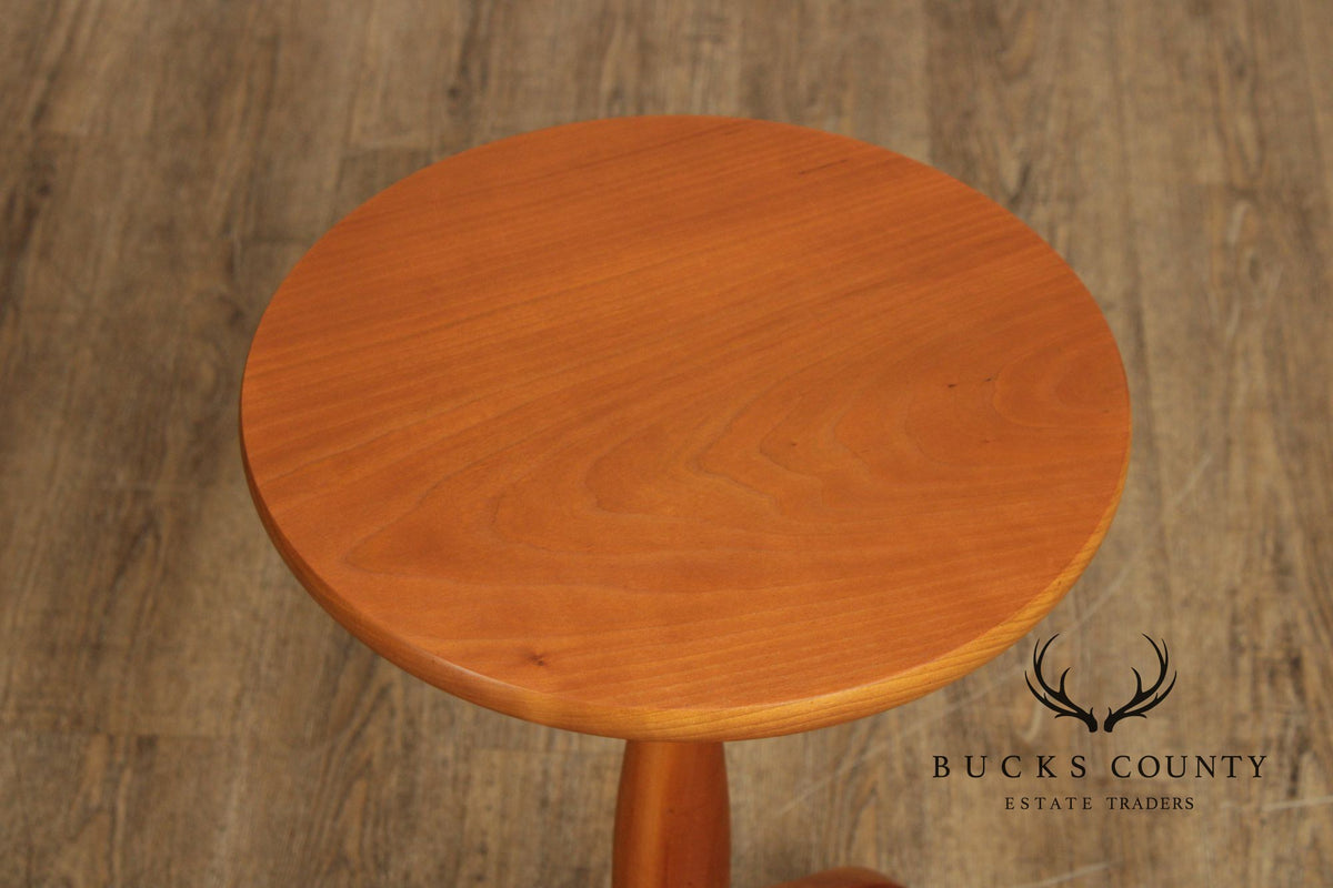 Skaker Style Round Cherry Side Table