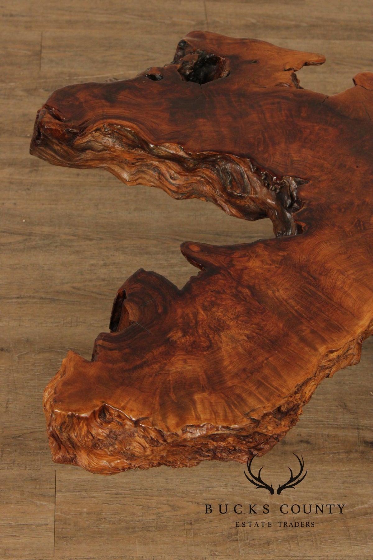 MID CENTURY MODERN LIVE EDGE DRIFTWOOD COFFEE TABLE