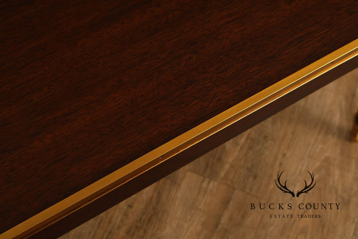 THEODORE ALEXANDER MAHOGANY BARON COCKTAIL TABLE