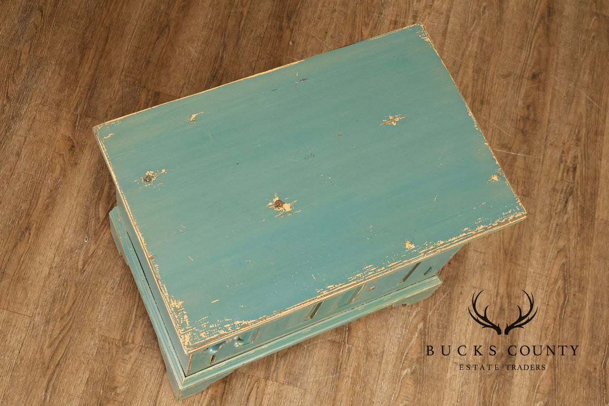 William Draper Distress Painted Side Cabinet